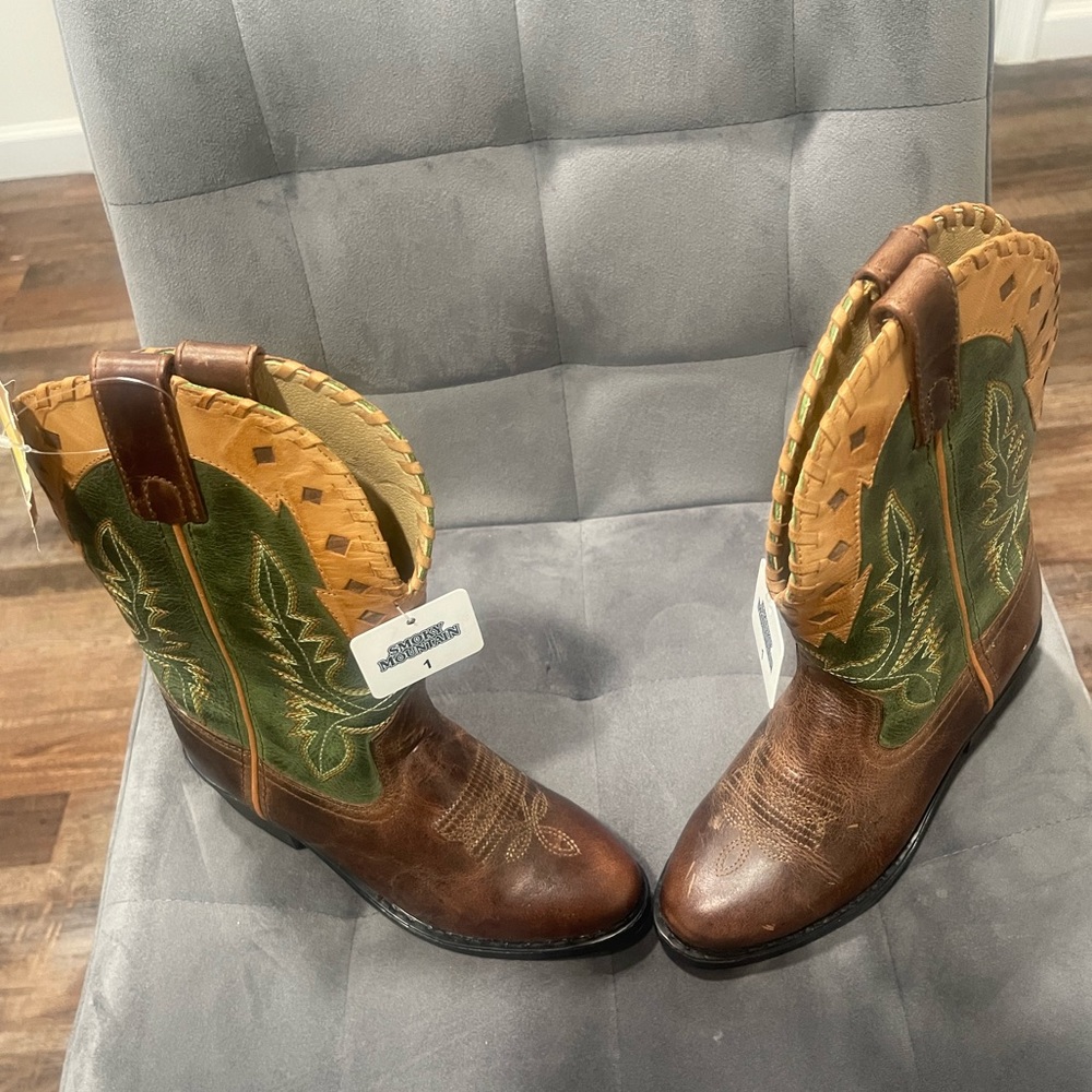Little boy authentic cowboy boots